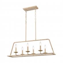 ELK Home Plus 90261/6 - Ellisville 34'' Wide 6-Light Chandelier - Antique Cream