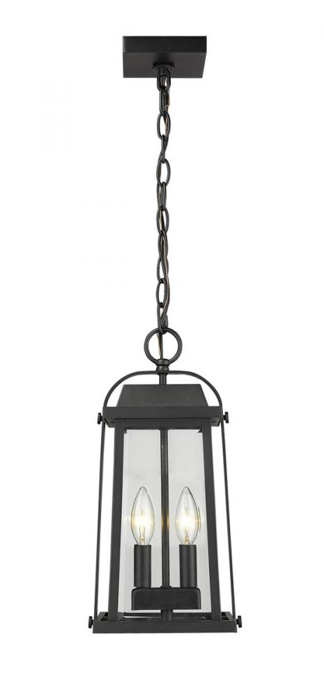 2 Light Outdoor Chain Mount Ceiling Fixture