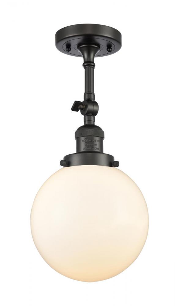 Beacon - 1 Light - 8 inch - Oil Rubbed Bronze - Adjustable Semi-Flush Mount