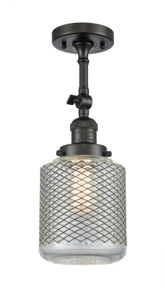 Stanton - 1 Light - 6 inch - Oil Rubbed Bronze - Adjustable Semi-Flush Mount
