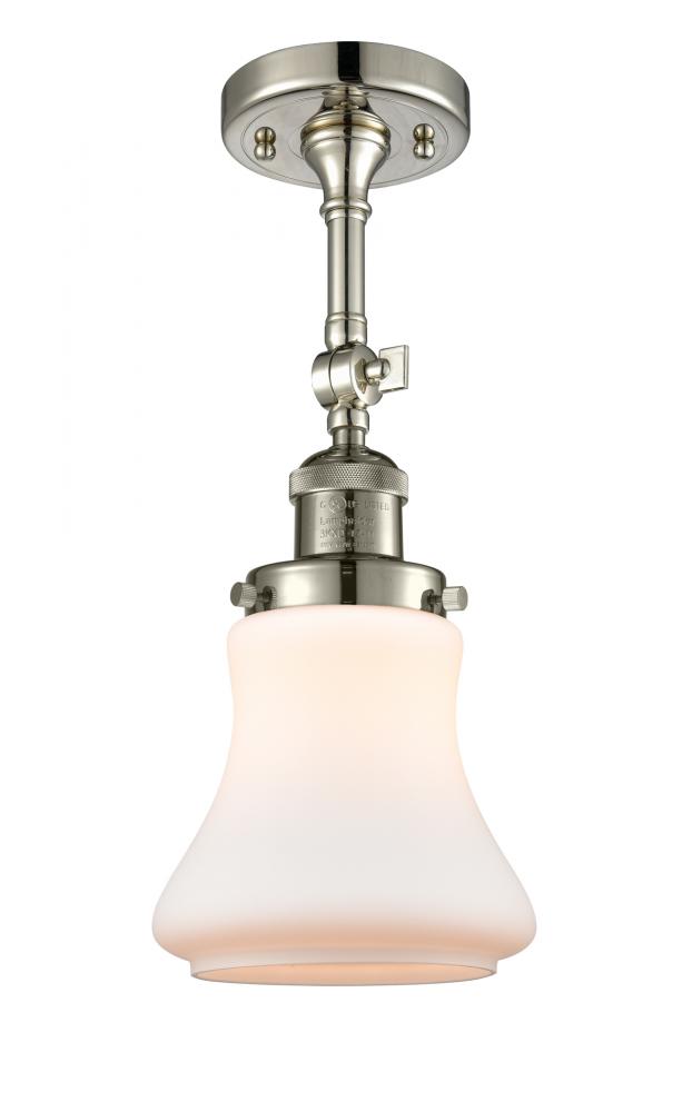 Bellmont - 1 Light - 6 inch - Polished Nickel - Adjustable Semi-Flush Mount