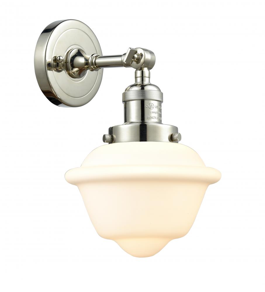 Oxford - 1 Light - 8 inch - Polished Nickel - Adjustable Sconce