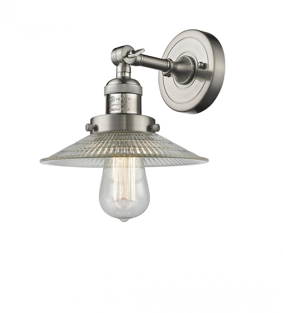 Halophane - 1 Light - 9 inch - Brushed Satin Nickel - Adjustable Sconce