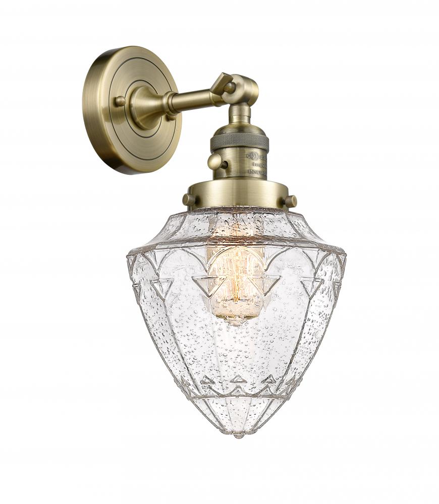 Bullet - 1 Light - 7 inch - Antique Brass - Adjustable Sconce