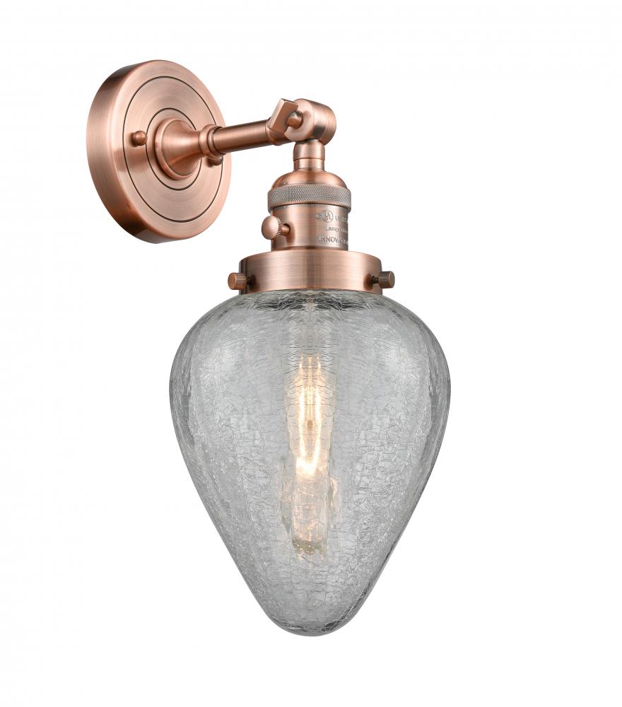 Geneseo - 1 Light - 7 inch - Antique Copper - Adjustable Sconce