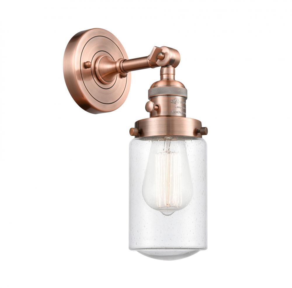 Dover - 1 Light - 5 inch - Antique Copper - Adjustable Sconce