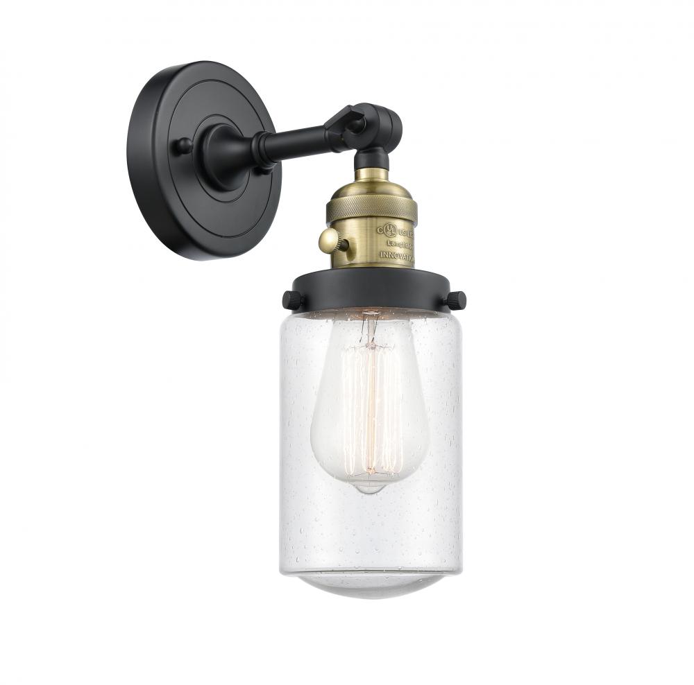 Dover - 1 Light - 5 inch - Black Antique Brass - Adjustable Sconce