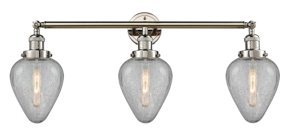 Geneseo - 3 Light - 32 inch - Polished Nickel - Bath Vanity Light
