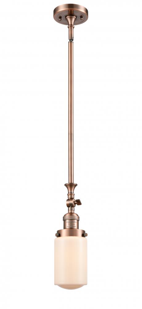 Dover - 1 Light - 5 inch - Antique Copper - Stem Hung - Adjustable Mini Pendant