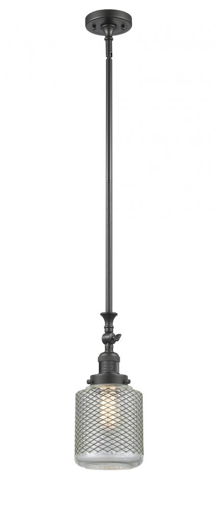 Stanton - 1 Light - 6 inch - Oil Rubbed Bronze - Stem Hung - Adjustable Mini Pendant