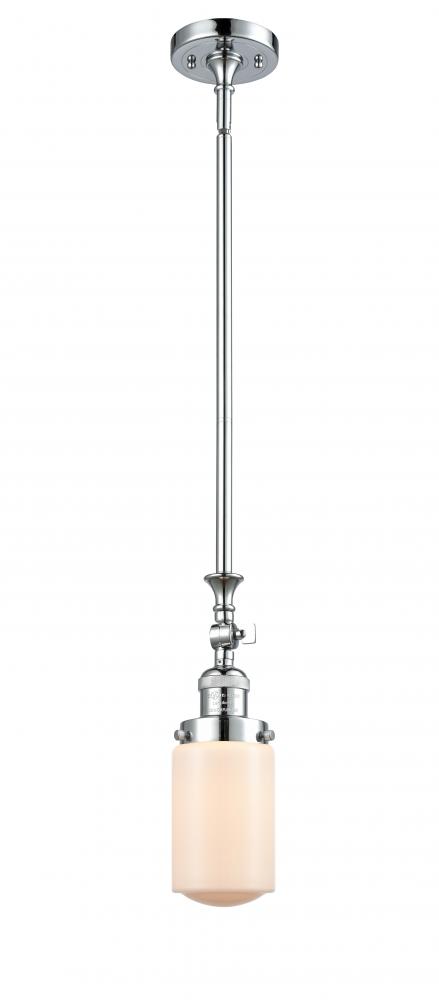 Dover - 1 Light - 5 inch - Polished Chrome - Stem Hung - Adjustable Mini Pendant