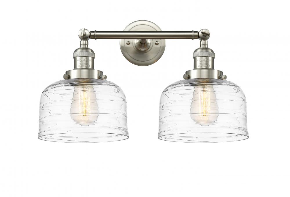 Bell - 2 Light - 19 inch - Brushed Satin Nickel - Adjustable Bath Vanity Light