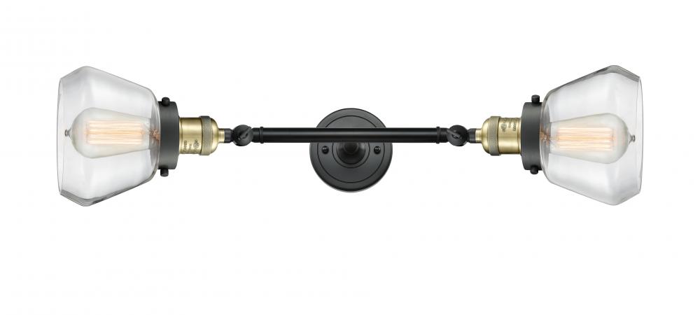 Fulton - 2 Light - 7 inch - Black Antique Brass - Adjustable Bath Vanity Light