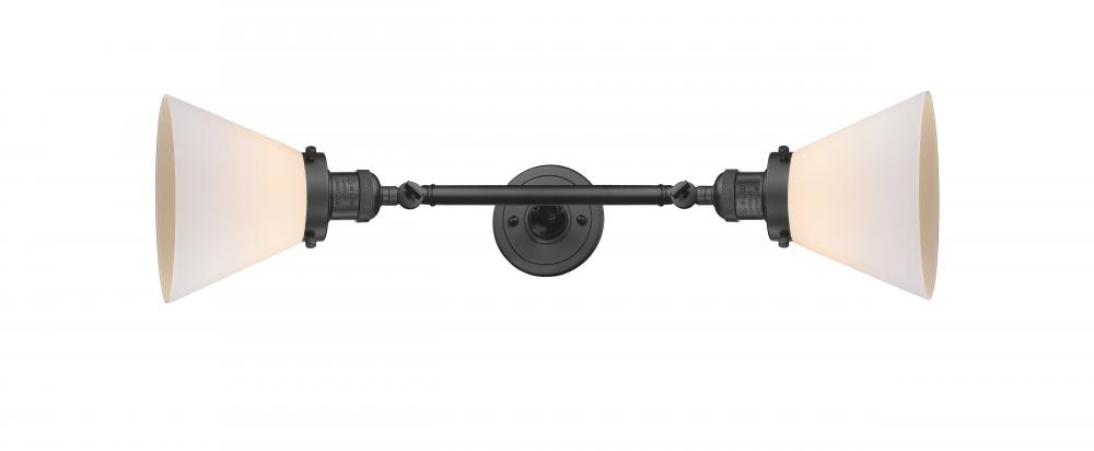 Cone - 2 Light - 8 inch - Oil Rubbed Bronze - Adjustable Bath Vanity Light