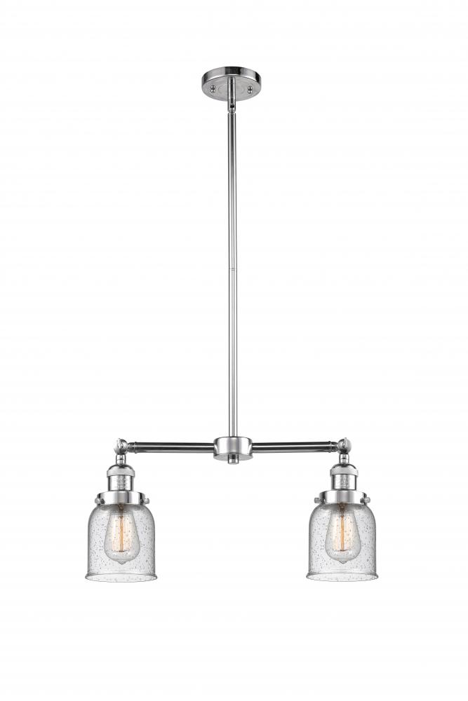 Bell - 2 Light - 21 inch - Polished Chrome - Stem Hung - Adjustable Island Light