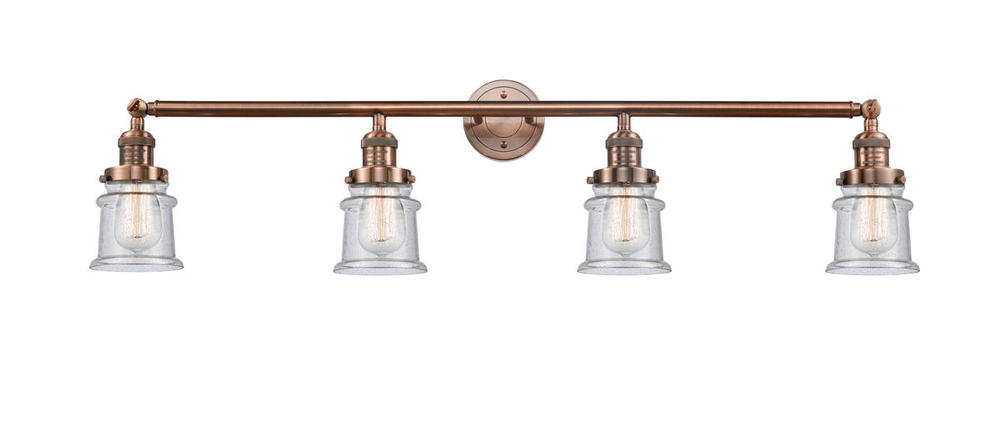 Canton - 4 Light - 42 inch - Antique Copper - Adjustable Bath Vanity Light