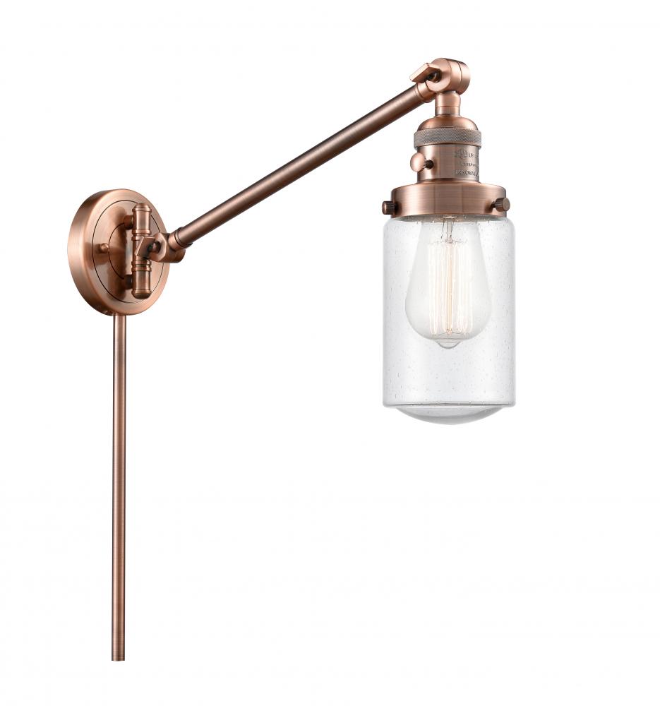 Dover - 1 Light - 5 inch - Antique Copper -Adjustable Swing Arm