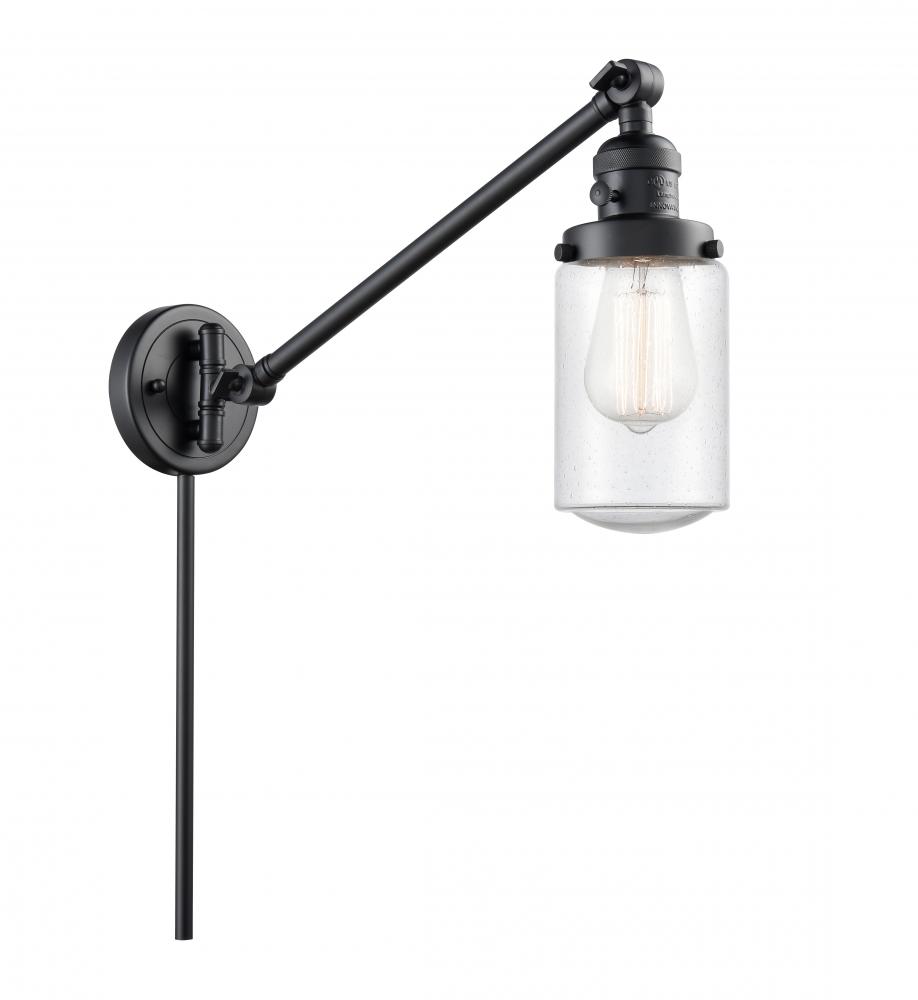Dover - 1 Light - 5 inch - Matte Black -Adjustable Swing Arm