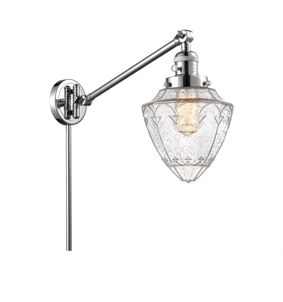Bullet - 1 Light - 7 inch - Polished Chrome -Adjustable Swing Arm