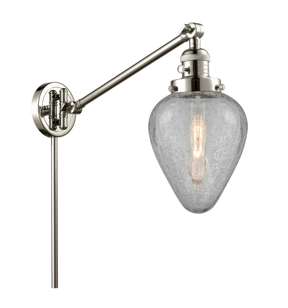 Geneseo - 1 Light - 8 inch - Polished Nickel -Adjustable Swing Arm