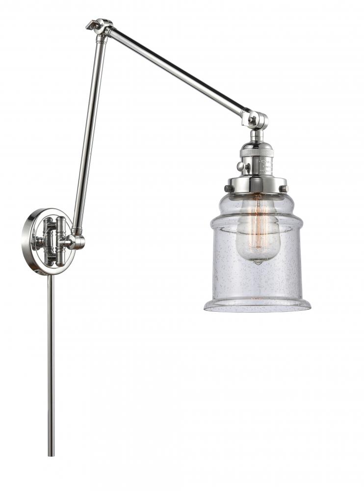 Canton - 1 Light - 6 inch - Polished Chrome -Adjustable Swing Arm