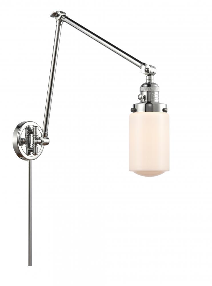 Dover - 1 Light - 5 inch - Polished Chrome -Adjustable Swing Arm