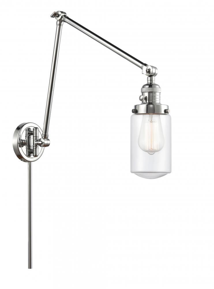 Dover - 1 Light - 5 inch - Polished Chrome -Adjustable Swing Arm