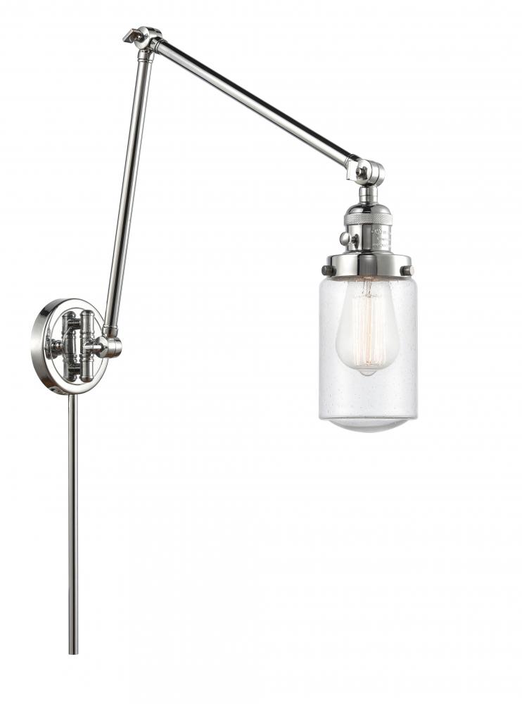 Dover - 1 Light - 5 inch - Polished Chrome -Adjustable Swing Arm