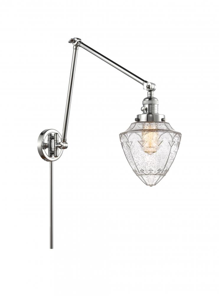 Bullet - 1 Light - 7 inch - Polished Chrome -Adjustable Swing Arm