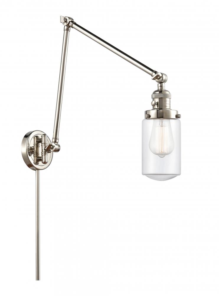 Dover - 1 Light - 5 inch - Polished Nickel -Adjustable Swing Arm
