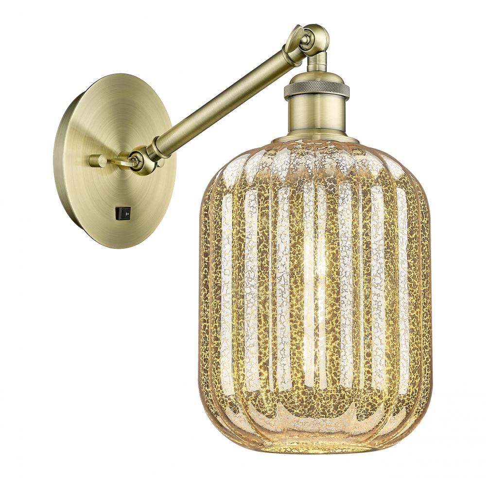 Preston Cylinder - 1 Light - 7 inch - Antique Copper - Sconce