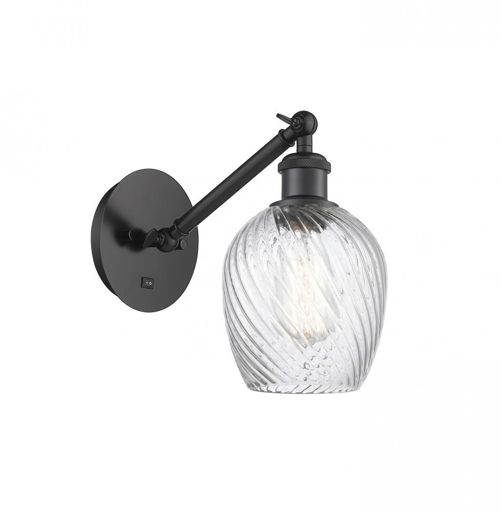 Salina - 1 Light - 6 inch - Matte Black - Adjustable Sconce