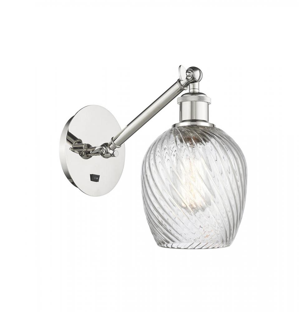 Salina - 1 Light - 6 inch - Polished Nickel - Adjustable Sconce