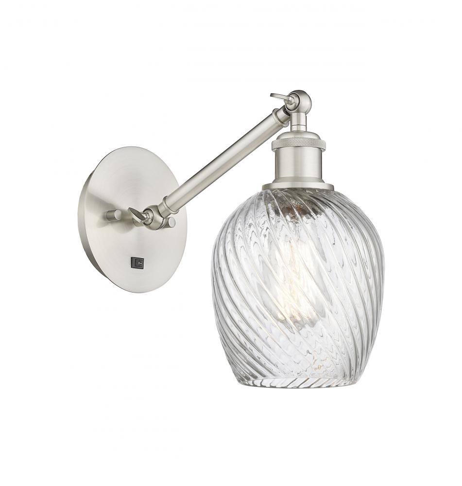 Salina - 1 Light - 6 inch - Brushed Satin Nickel - Adjustable Sconce