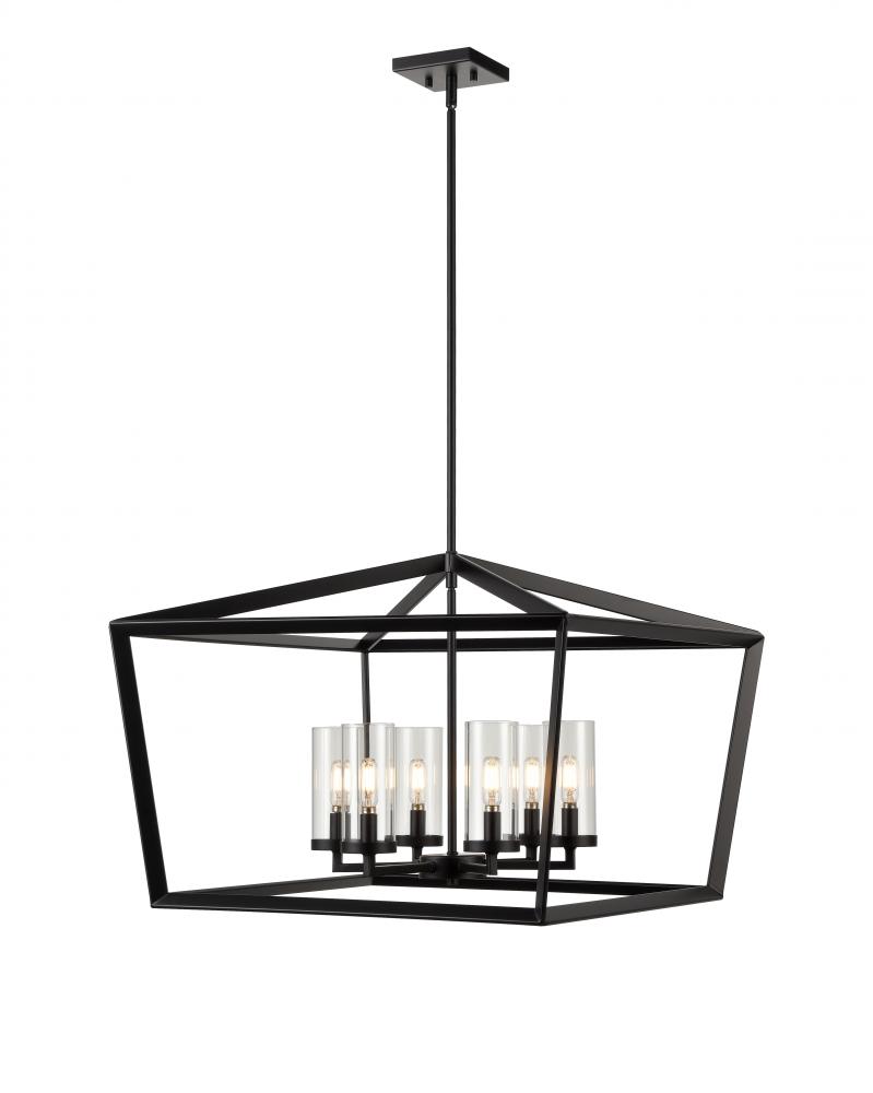 Colchester - 6 Light - 26 inch - Matte Black - Chandelier