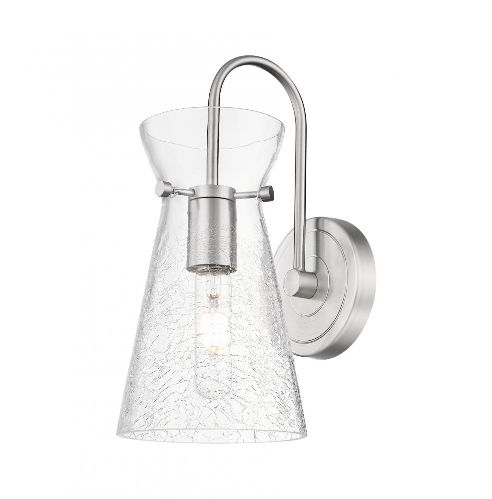 Nichole - 1 Light - 6 inch - Brushed Satin Nickel - Sconce