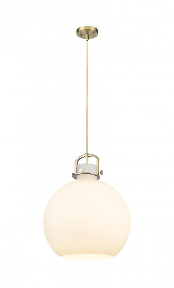 Newton Sphere - 1 Light - 16 inch - Brushed Brass - Pendant
