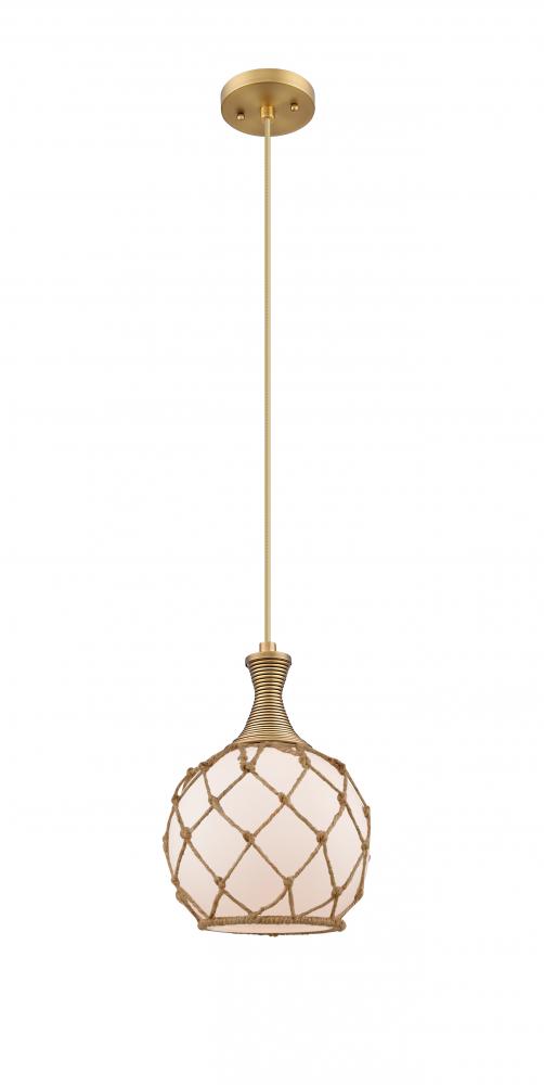Astor - 1 Light - 8 inch - Matte Black - Cord hung - Mini Pendant