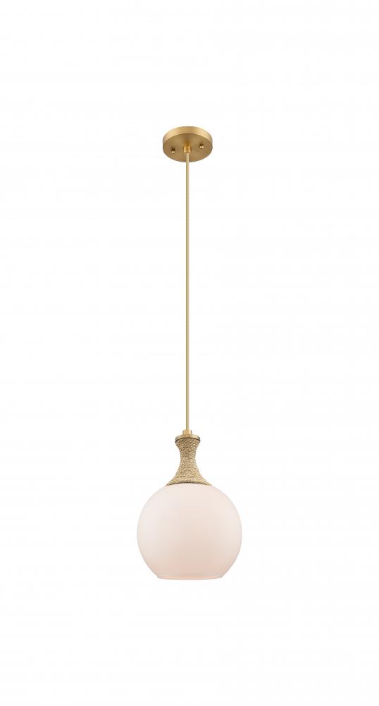 Astor - 1 Light - 8 inch - Brushed Brass - Cord hung - Mini Pendant