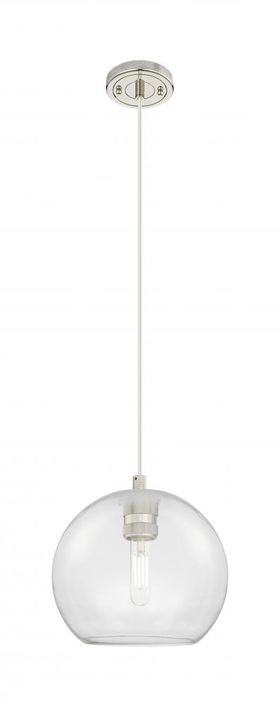 Crown Point - 1 Light - 8 inch - Polished Nickel - Pendant
