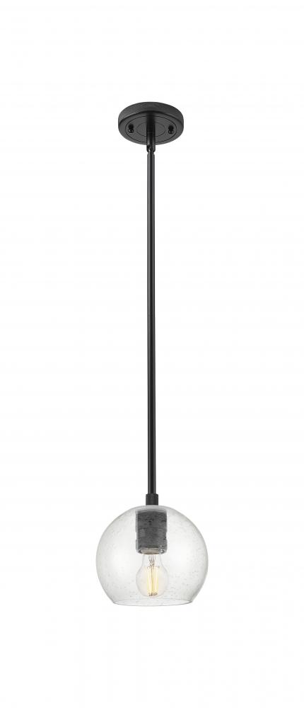 Crown Point - 1 Light - 6 inch - Matte Black - Pendant