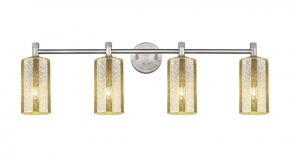 Crown Point - 4 Light - 34 inch - Satin Nickel - Bath Vanity Light