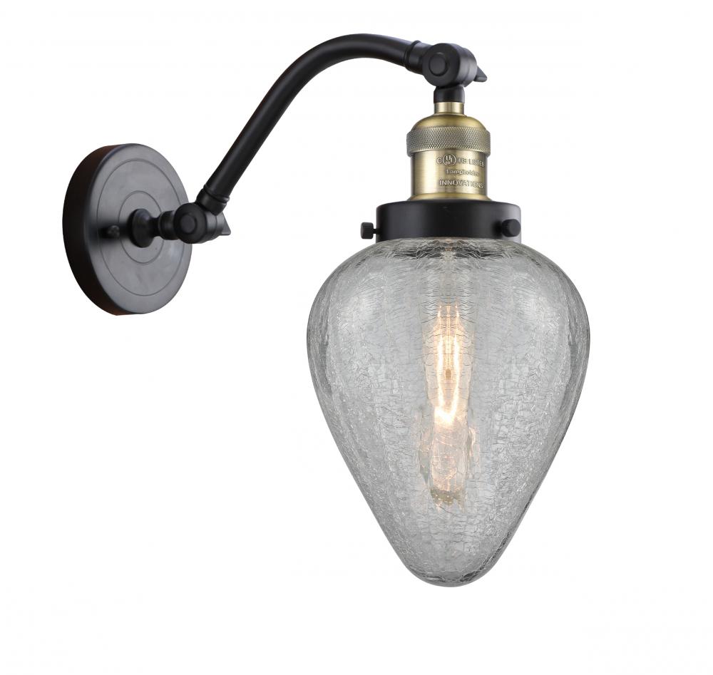 Geneseo - 1 Light - 7 inch - Black Antique Brass - Adjustable Sconce