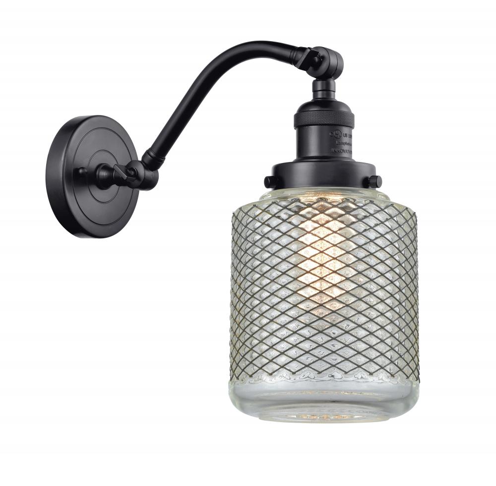 Stanton - 1 Light - 6 inch - Matte Black - Adjustable Sconce