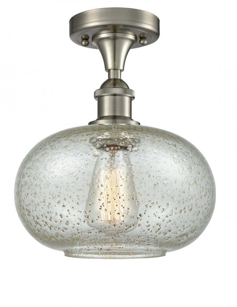 Gorham - 1 Light - 10 inch - Brushed Satin Nickel - Flush Mount