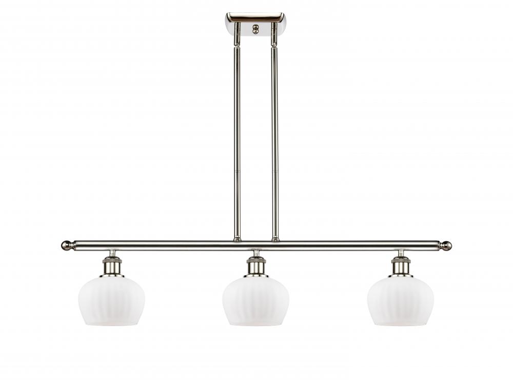 Fenton - 3 Light - 36 inch - Polished Nickel - Cord hung - Island Light