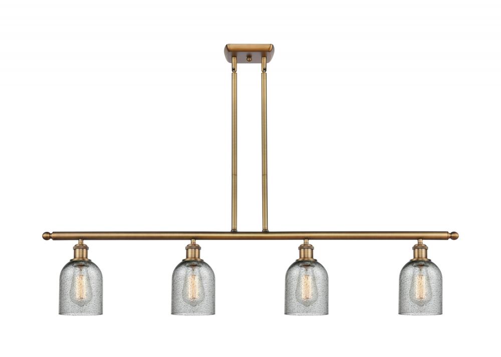 Caledonia - 4 Light - 48 inch - Brushed Brass - Cord hung - Island Light