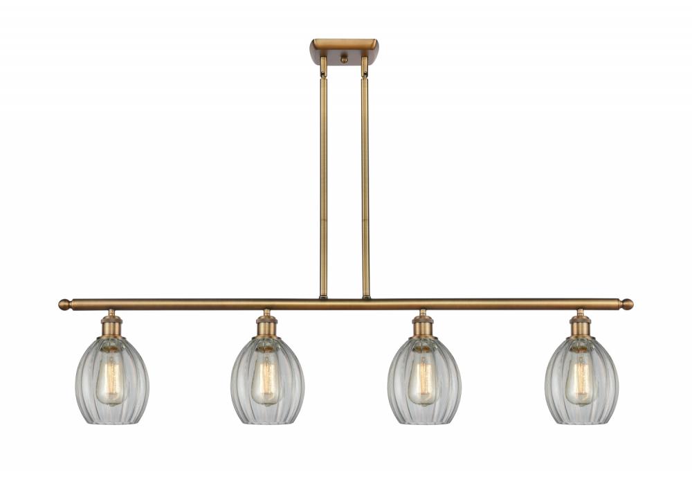 Eaton - 4 Light - 48 inch - Brushed Brass - Cord hung - Island Light