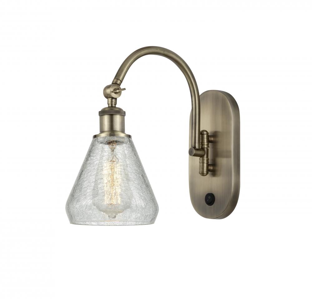 Conesus - 1 Light - 6 inch - Antique Brass - Adjustable Swing Arm
