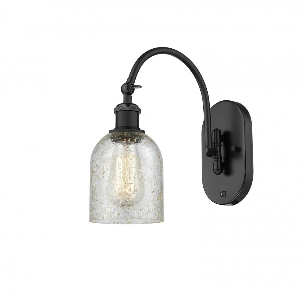 Caledonia - 1 Light - 5 inch - Matte Black - Adjustable Swing Arm
